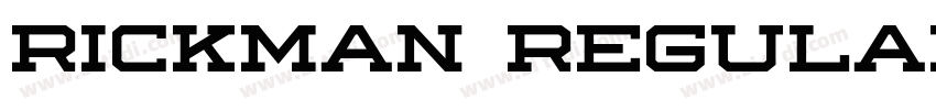 RICKMAN Regular字体转换